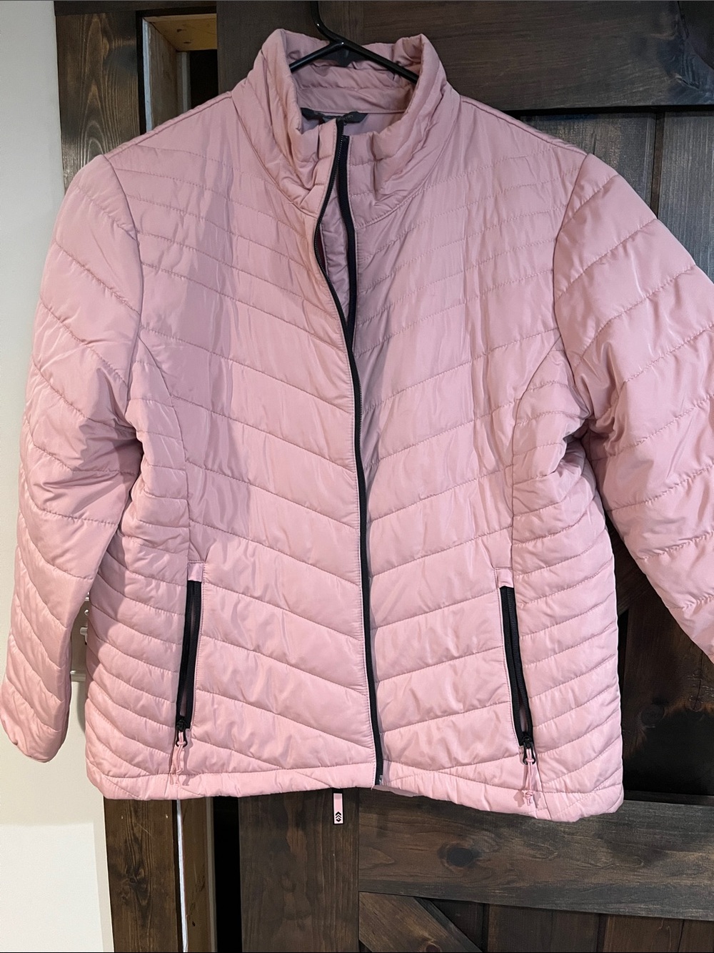 Free Country Light Pink Quilted Puffer Jacket